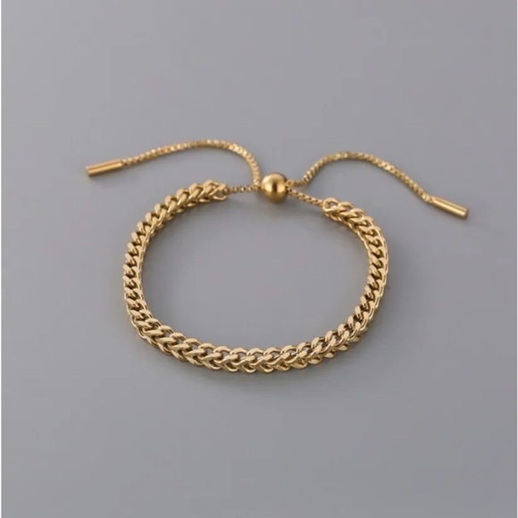 NEW Woven Gold Adjustable Chain Bracelet - Picture 3 of 11